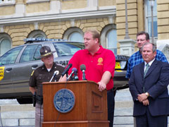 Governor Culver unveils flex-fuel patrol car