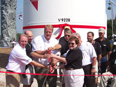 MidAmerican president Greg Abel, State Fair CEO Gary Slater, Governor Chet Culver, Lt. Governor Patti Judge