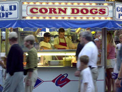 corndog stand at Iowa State Fair