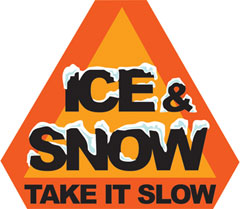 DOT ice and snow logo