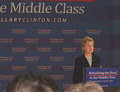 Hillary Clinton campaigning in Knoxville