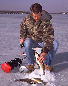 Ice fishing in Iowa