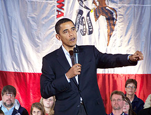 Barack Obama in Indianola, IA