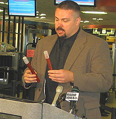 Des Moines Airport security director Jay Brainard.