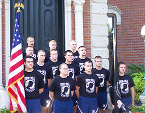 ISU Air Force Cadets at Terrace Hill.