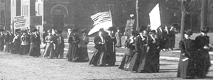 Suffrage marchers.