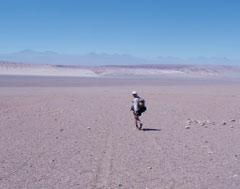 Rusty Bishop runs in races through terrain like this.