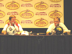 South Carolina coach Steve Spurrier, Iowa coach Kirk Ferentz