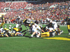 Shonn Greene dives into the endzone. (Photo courtesy of Outback Bowl)