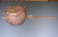 Gourd drum after cleaning.