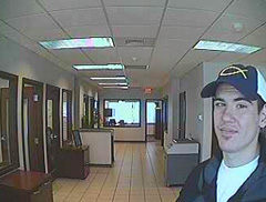 Surveillance photo from Greater Iowa CU robbery.