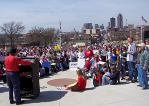 TEA Party view from State Capitol.