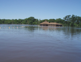 George Wyth State Park during flood.