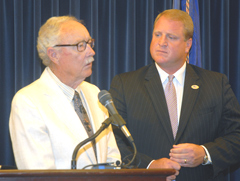 Carroll Perkins, Governor Culver. (l-r)