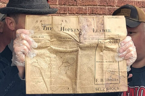 Historical papers found in former Hopkinton church time capsule - Radio