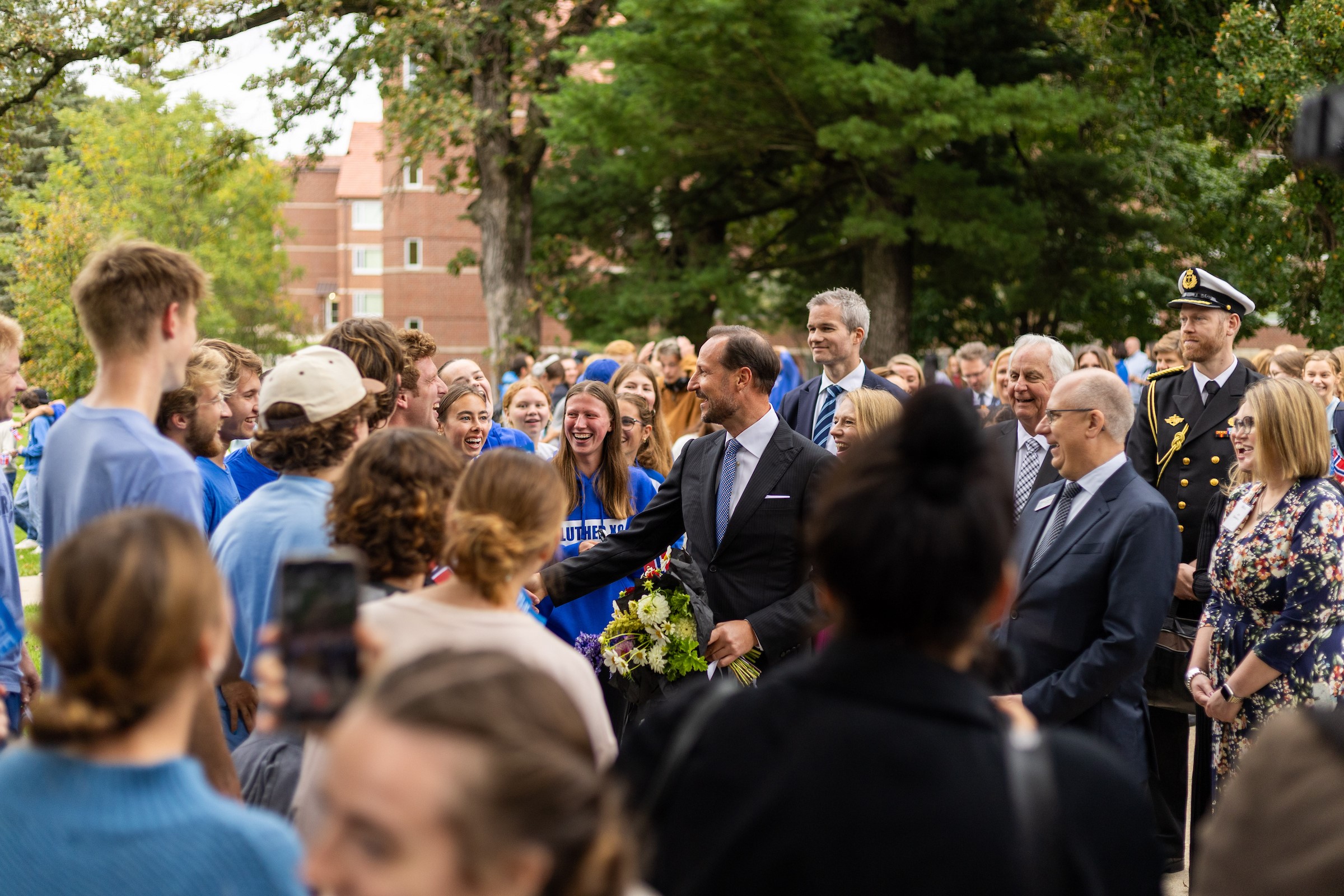 Norway’s Crown Prince Haakon visits Decorah