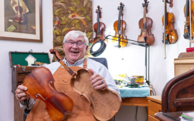 Fixing fiddles for kids lets retired ISU professor give back