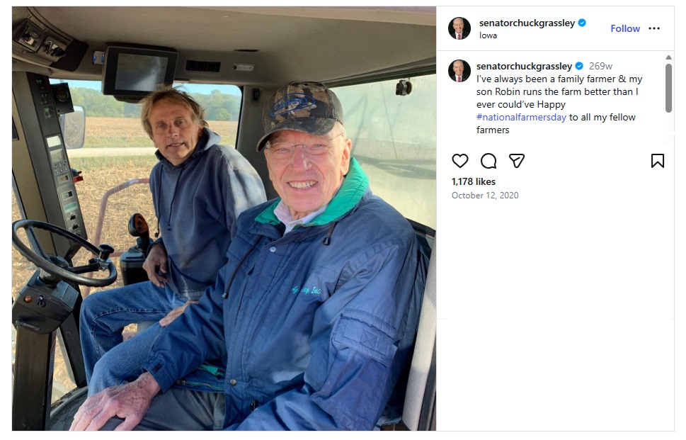 radioiowa.com - Matt Kelley - Senator Grassley says most Iowa farmers will qualify for bailout - Radio Iowa