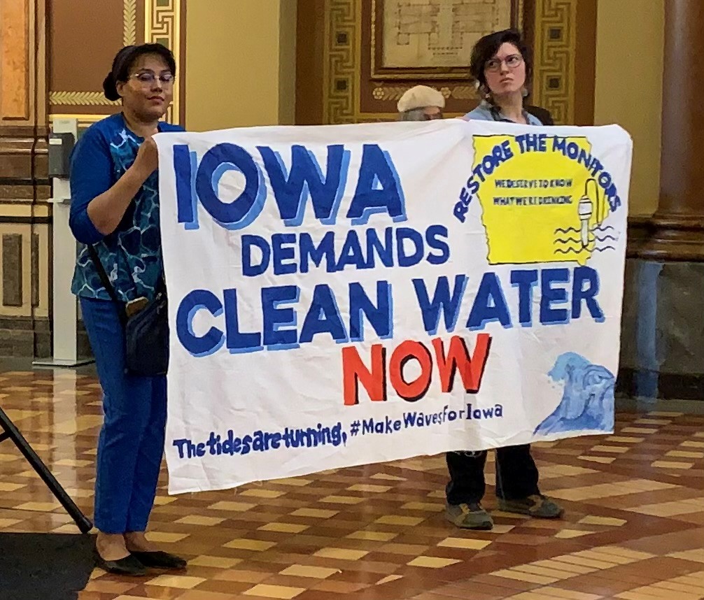 Groups at Iowa Capitol, lobbying for water quality