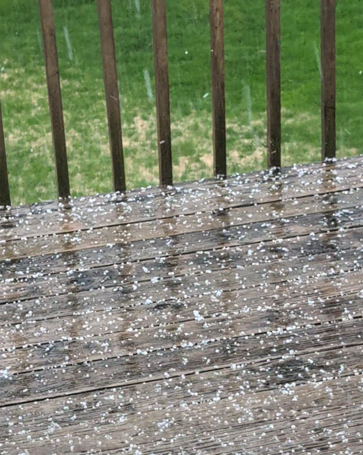Iowa saw lots of hail fall in April