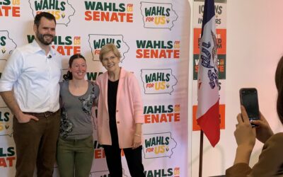 Senator Warren in Iowa to boost Wahls’ campaign for U.S. Senate