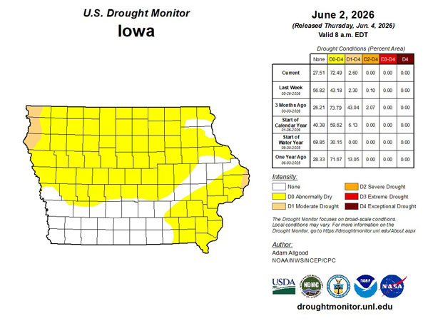 radioiowa.com - Dar Danielson - Worst area of Iowa drought gone, but overall dry conditions expand - Radio Iowa