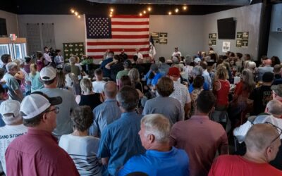Sand and running mate Muhlbauer at first public appearance