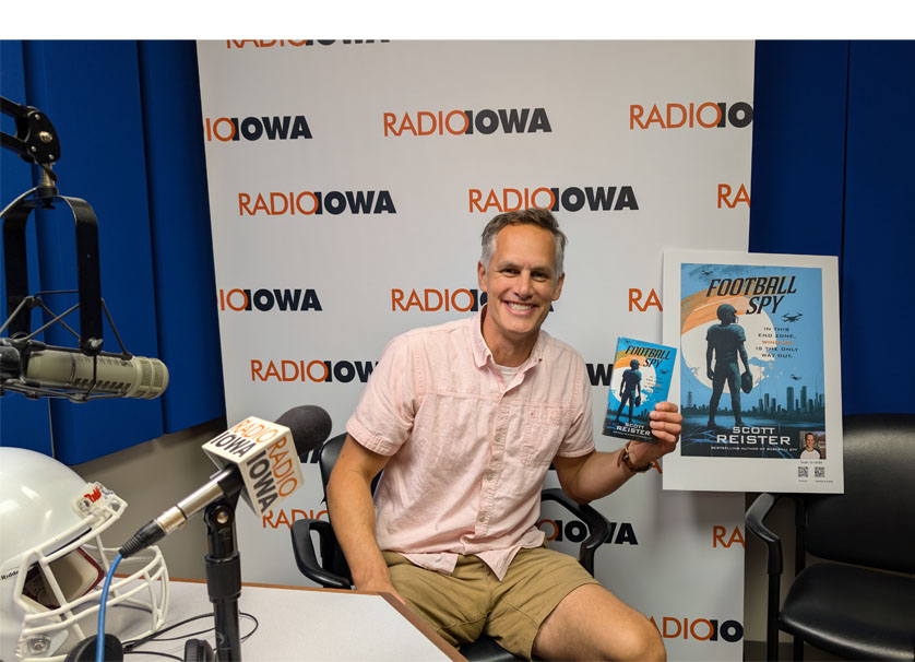 Iowan's book 'Football Spy' keeps same characters from baseball thriller