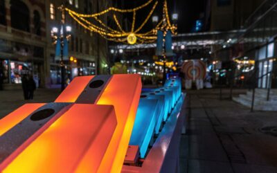 Art project ‘Domino Effect’ brings musical interlude to central Iowa city
