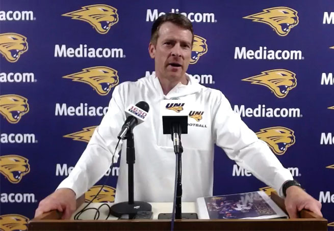 UNI football coach Todd Sepsis. (UNI photo)