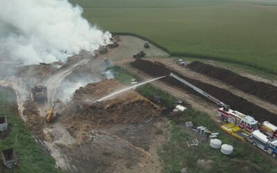 At least 10 NW Iowa fire departments respond to massive bale fire