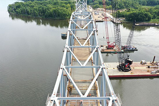 New Lansing, Iowa bridge at the Mississippi River to open earlier than expected