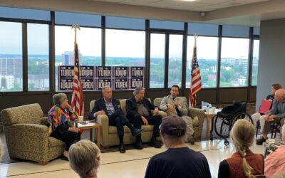 Former Social Security Commissioner campaigns with Iowa Democrats Turek, James